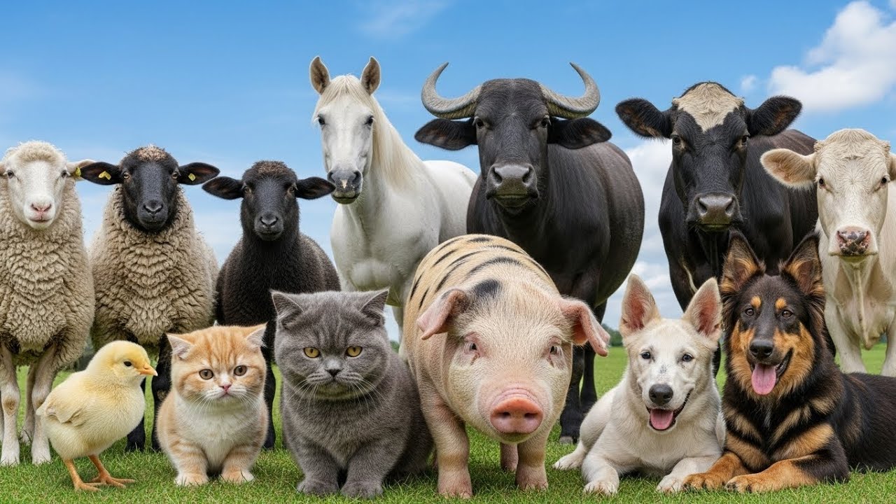 Animal Sounds: Dog, Cat, Cow, Pig, Goat, Sheep, Chicken, Duck, Mouse, Fish