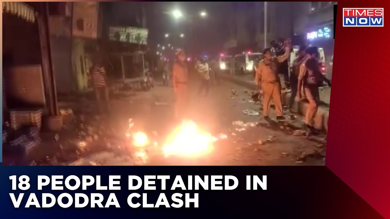 Clash Between Two Communities In Gujarat's Vadodara On Diwali; 18 People Detained | Latest News