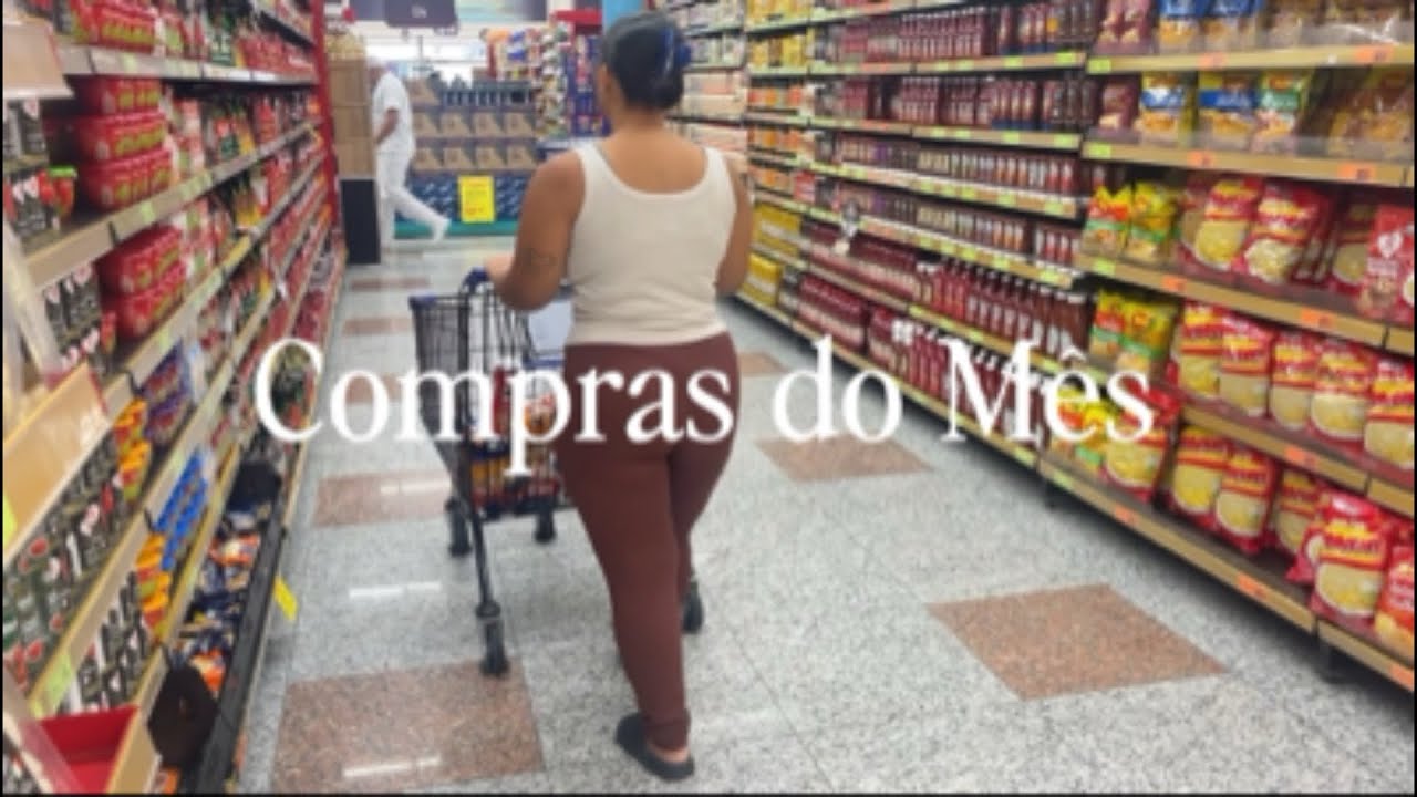 COMPRAS DO MÊS NO MERCADO | Quanto gastamos, VLOG no mercado 