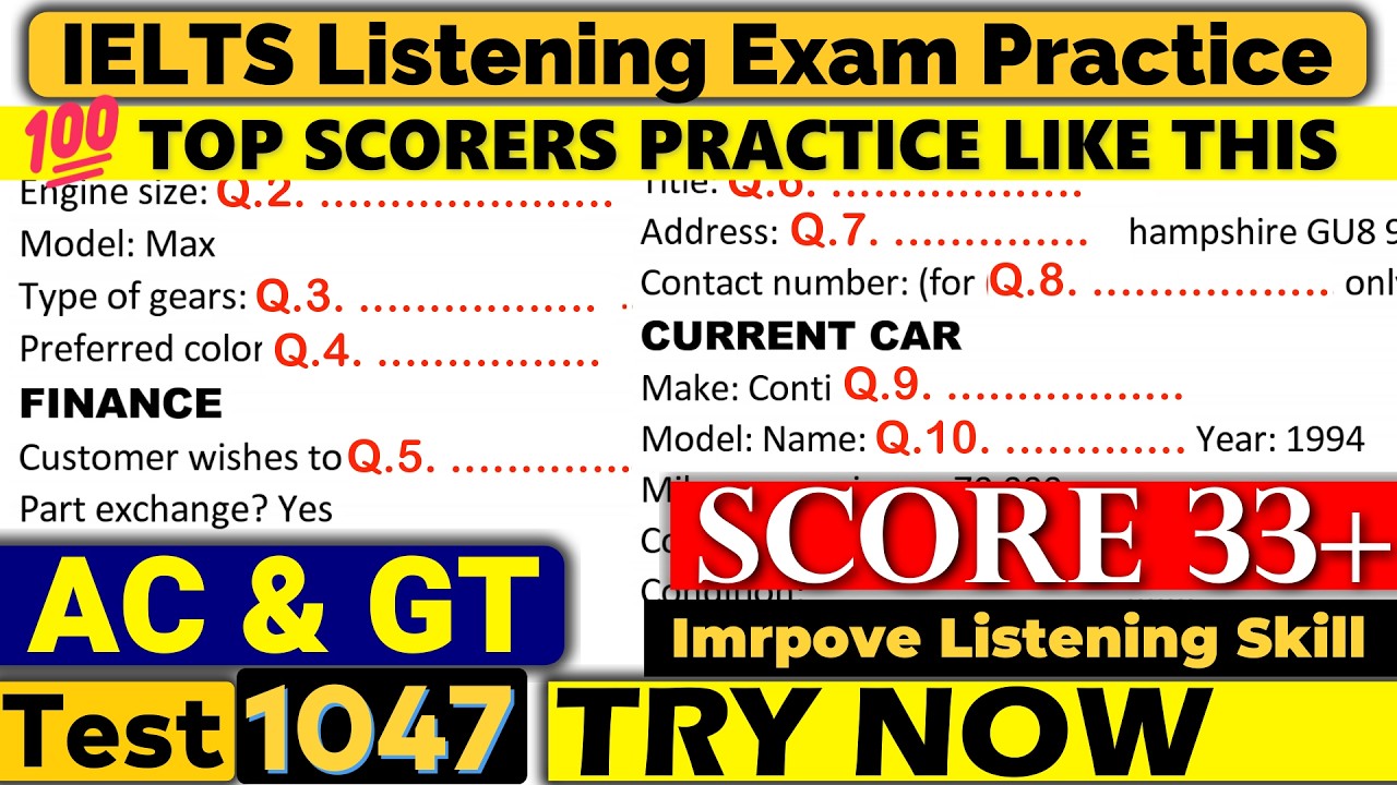 IELTS Listening Practice Test 2026 with Answers | IDP & BC Exam