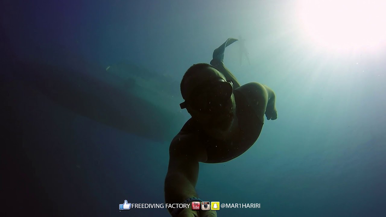 Freediving in Sidon Underwater Aqua Park - Saida Lebanon