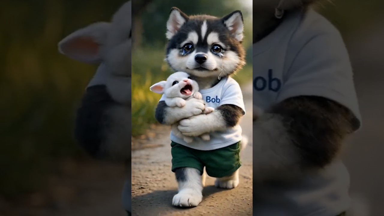 One Small Hero Saved a Tiny Life 🐶🐰