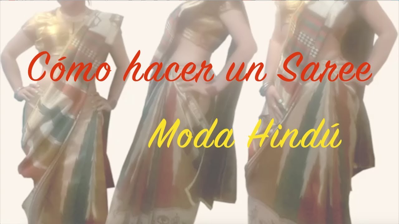 Saree listo para ponerse - Cómo hacer un saree - Moda hindú