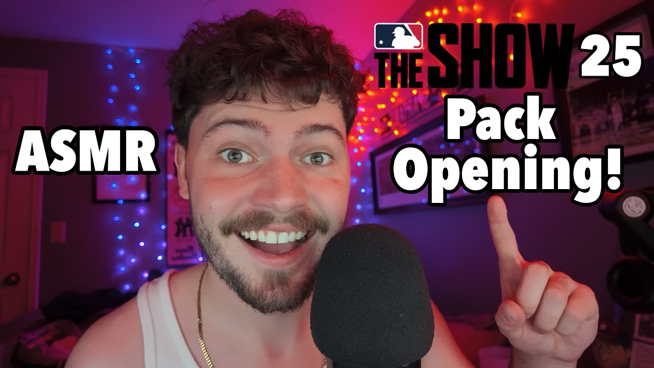 ASMR MLB The Show 25 Pack Opening! 150 Packs w/ Relaxing Rambles and Mouth Sounds
