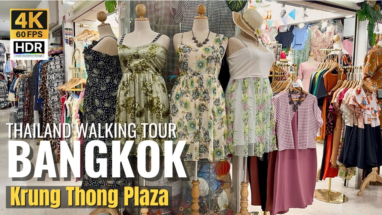 Plus Size Clothing in Bangkok 👗 Krung Thong Plaza Fashion Mall [4K HDR]