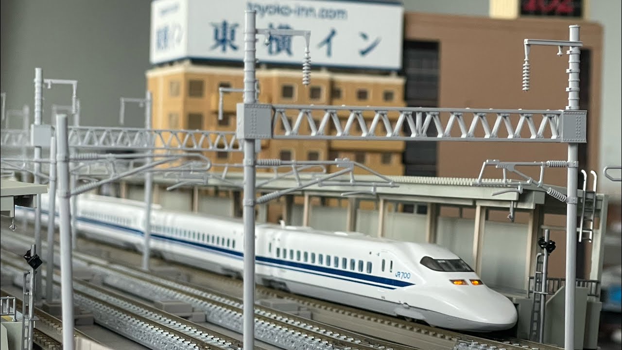 鉄道模型　2025/3/8(土)仮完成自宅レイアウト(新幹線編)