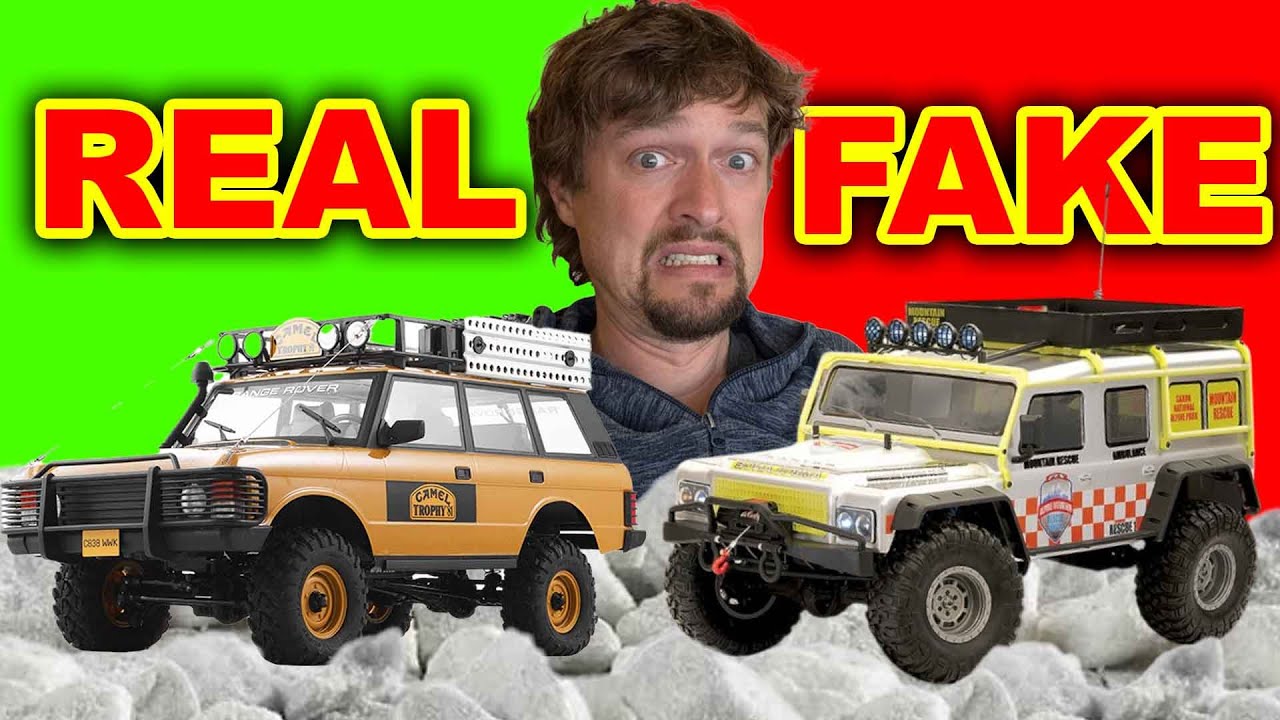 Настоящий и поддельный радиоуправляемый Land Rover