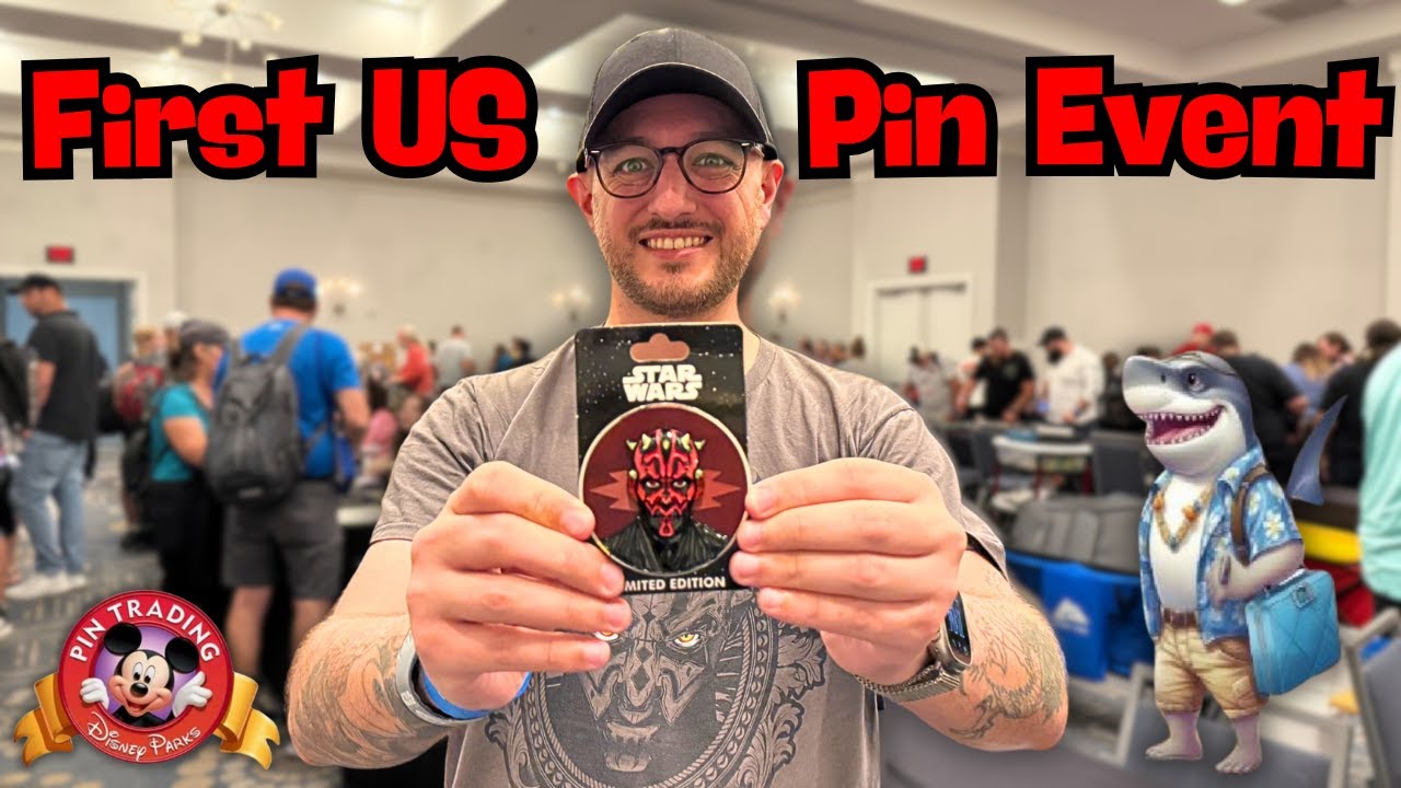 WE WENT PIN TRADING! First US Event at Disney Springs!
