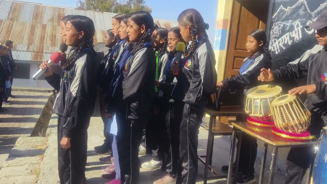 कुमाऊनी समूह गीत। #school #prayer #song #2026 #viralvideo
