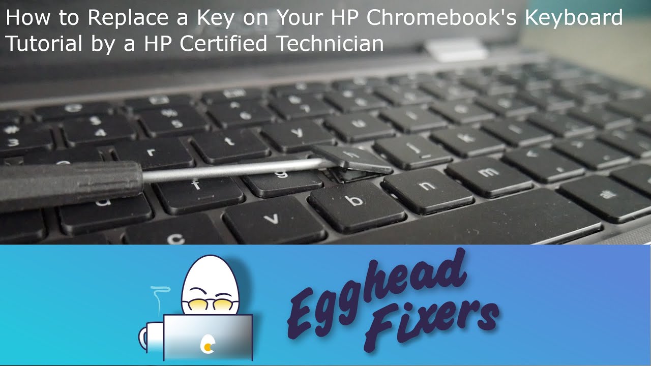 How to Replace a Key on Your HP Chromebook's Keyboard - Tutorial by a Certified Technician