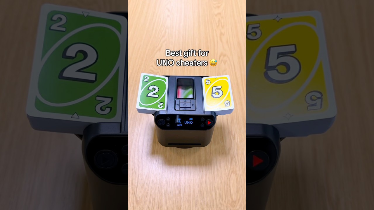 No more cheating 🃏 #uno #cards #shuffler #dealer #cardshuffler #poker