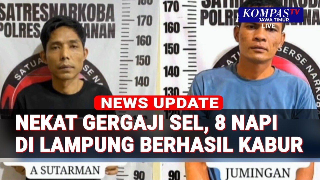 Tahanan Diduga Gergaji Sel, 8 Kabur dari Polres Way Kanan Lampung
