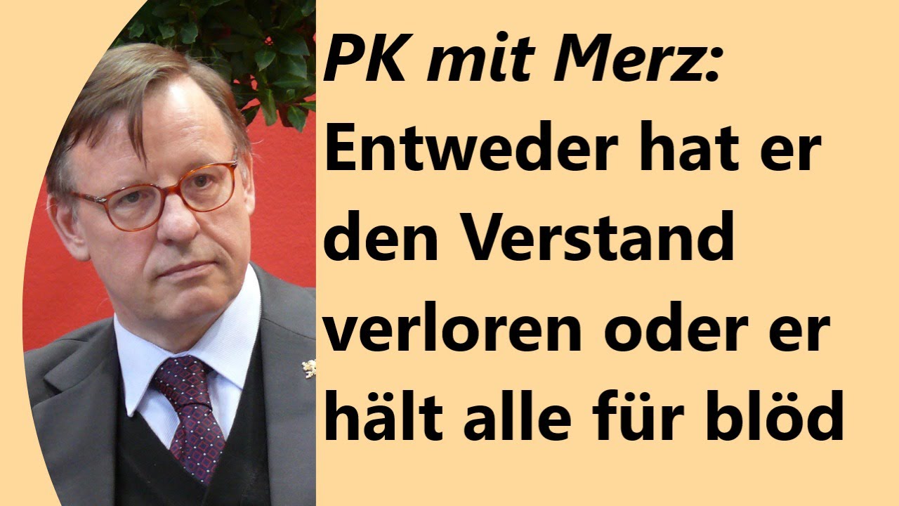 Lachen und Kopfsch&uuml;tteln &uuml;ber Merz&acute; Aussagen zu Brandmauer etc.