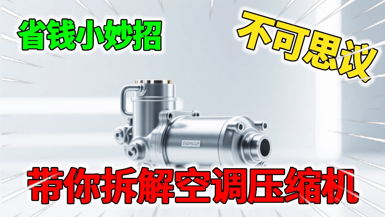 拆解格力10匹空调压缩机内部结构# 维修 #家电维修 #电冰箱 #更换压缩机