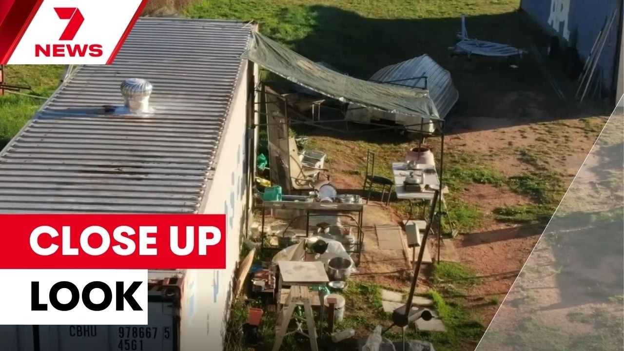 Extended close up look at Dezi Freeman's hideout | 7NEWS