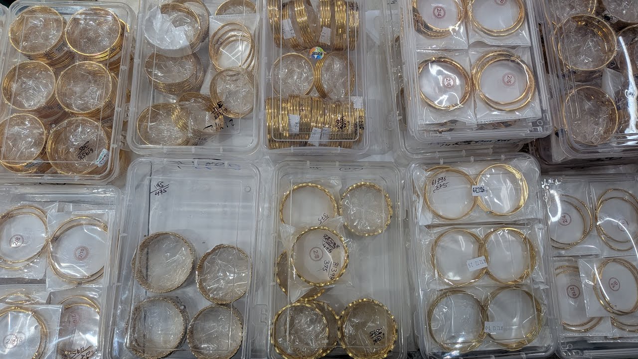 Daily Wear Real Gold Look Affordable Summer Friendly Bangles (9560055617)