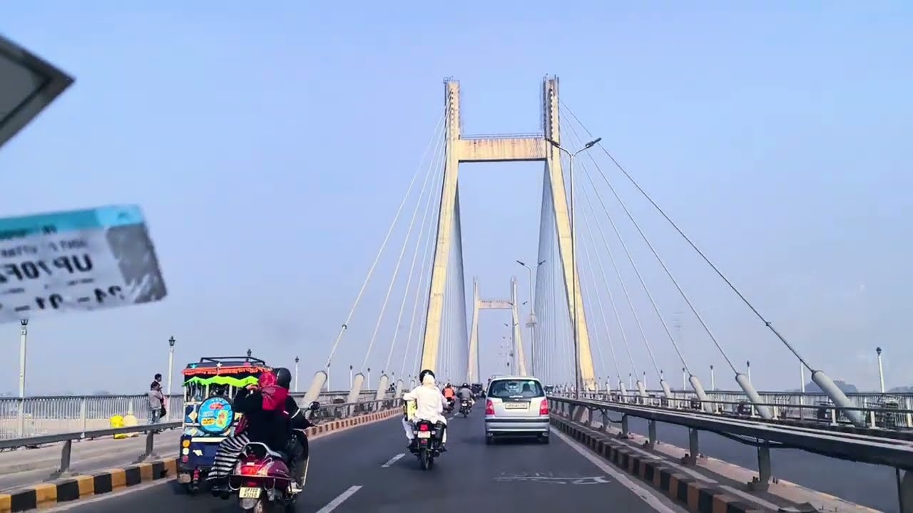 अपने प्रयागराज की पहचान नया पुल। New Yamuna Bridge Prayagraj #prayagraj #yamunabridge 