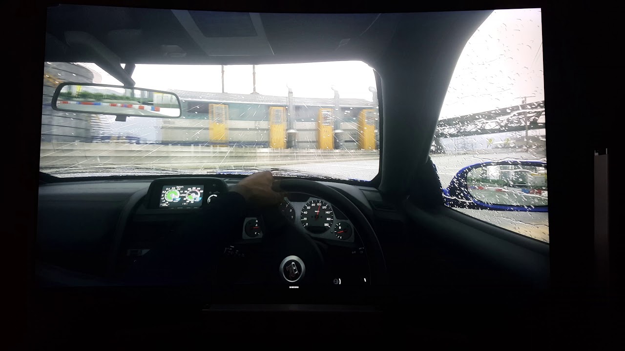 Samsung KS65 Series 9 Curved DriveClub Deszcz