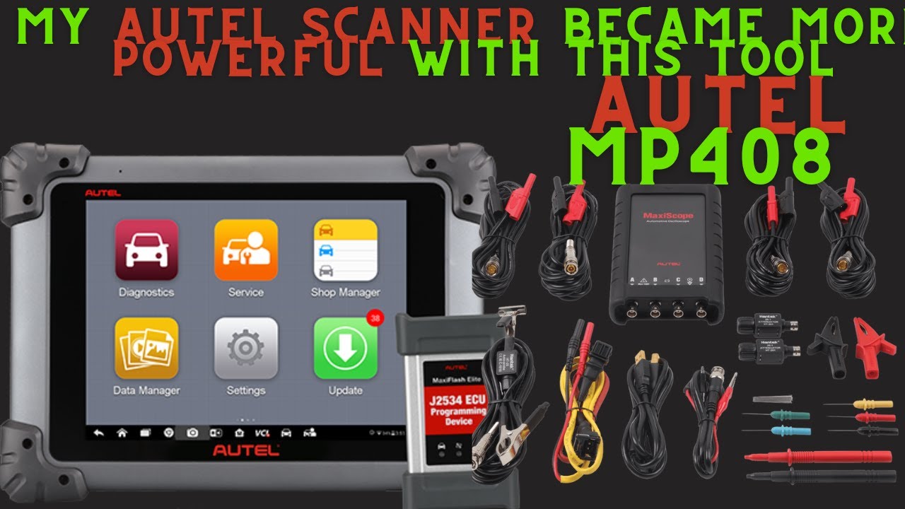 Autel MP408 Oscilloscope Unboxing and Hookup  (WARNING - BEGINNER SCOPE USER) | Mobile Mechanic