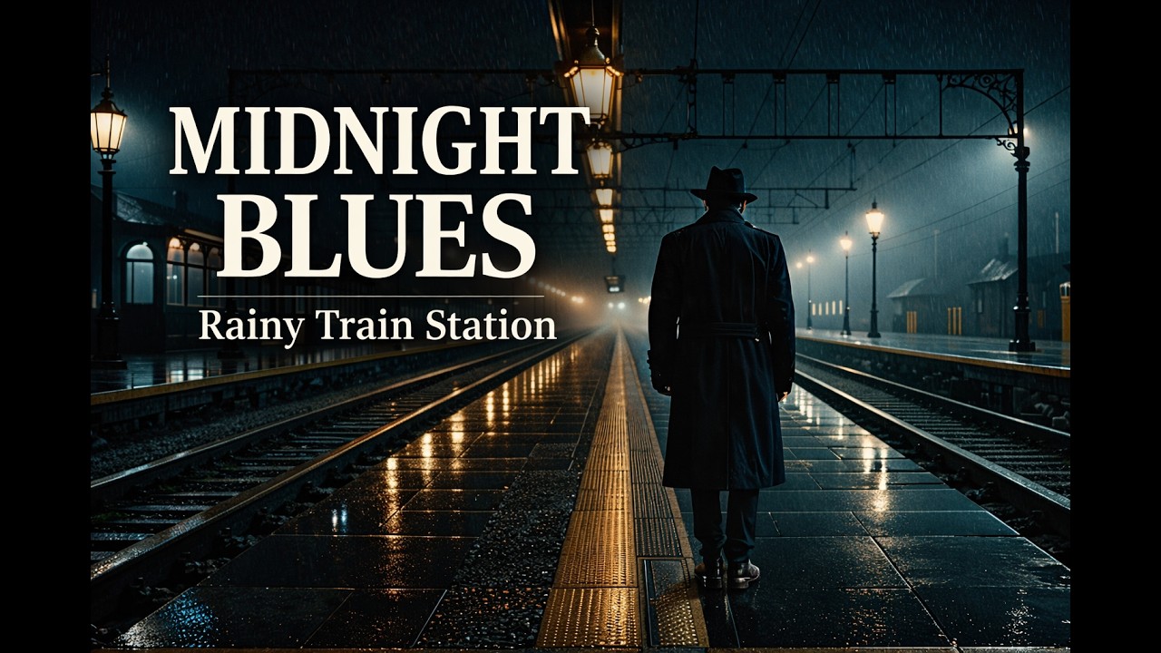 Late night Train Blues | Slow Guitar for Lonely Thoughts