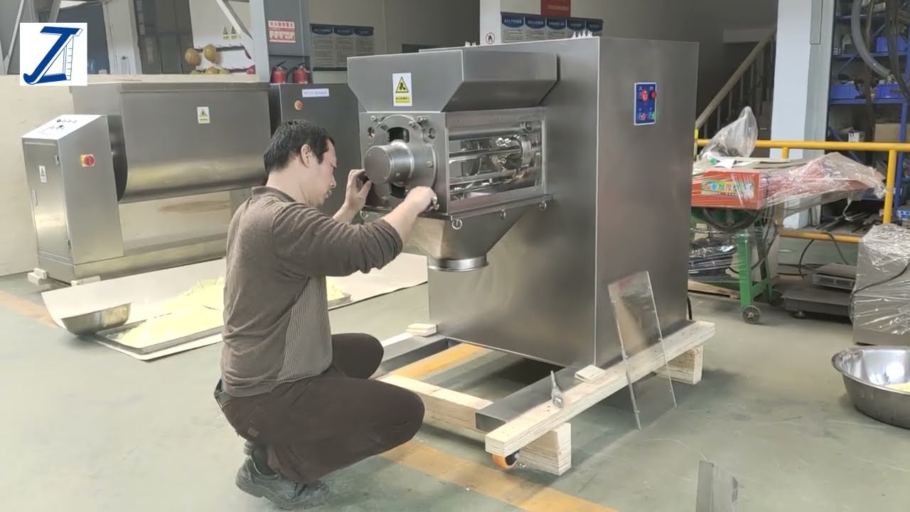 How to install the granulation part of YK series oscillating granulator?