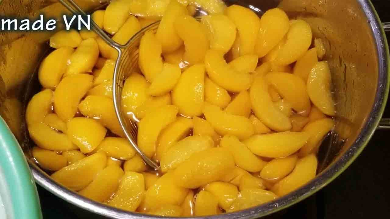 Cách làm ĐÀO NGÂM CỰC GIÒN uống trà đào cực HOT mùa hè này