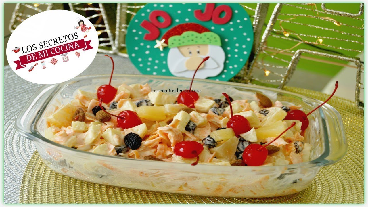 ENSALADA NAVIDEÑA DULCE 🎄 LOS SECRETOS DE MI COCINA🎄