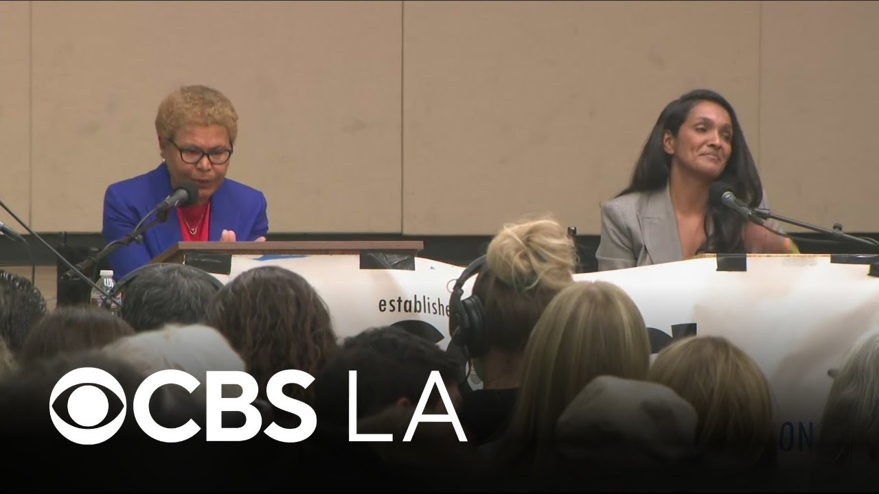 Los Angeles Mayor Karen Bass, challenger Nithya Raman face off in mayoral debate