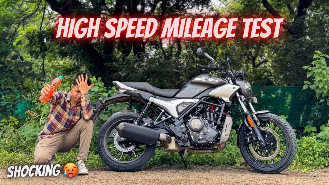 New Maverick 440 High Speed Mileage Test🔥 | Hero Maverick 440 1L Mileage |