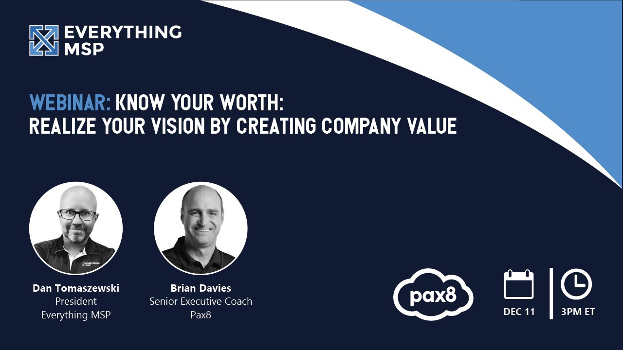 Know Your Worth: Realize Your Vision by Creating Company Value
