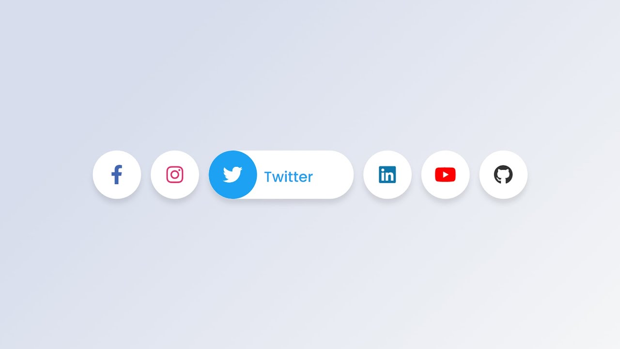 Create Social Media Icons & Links in HTML CSS