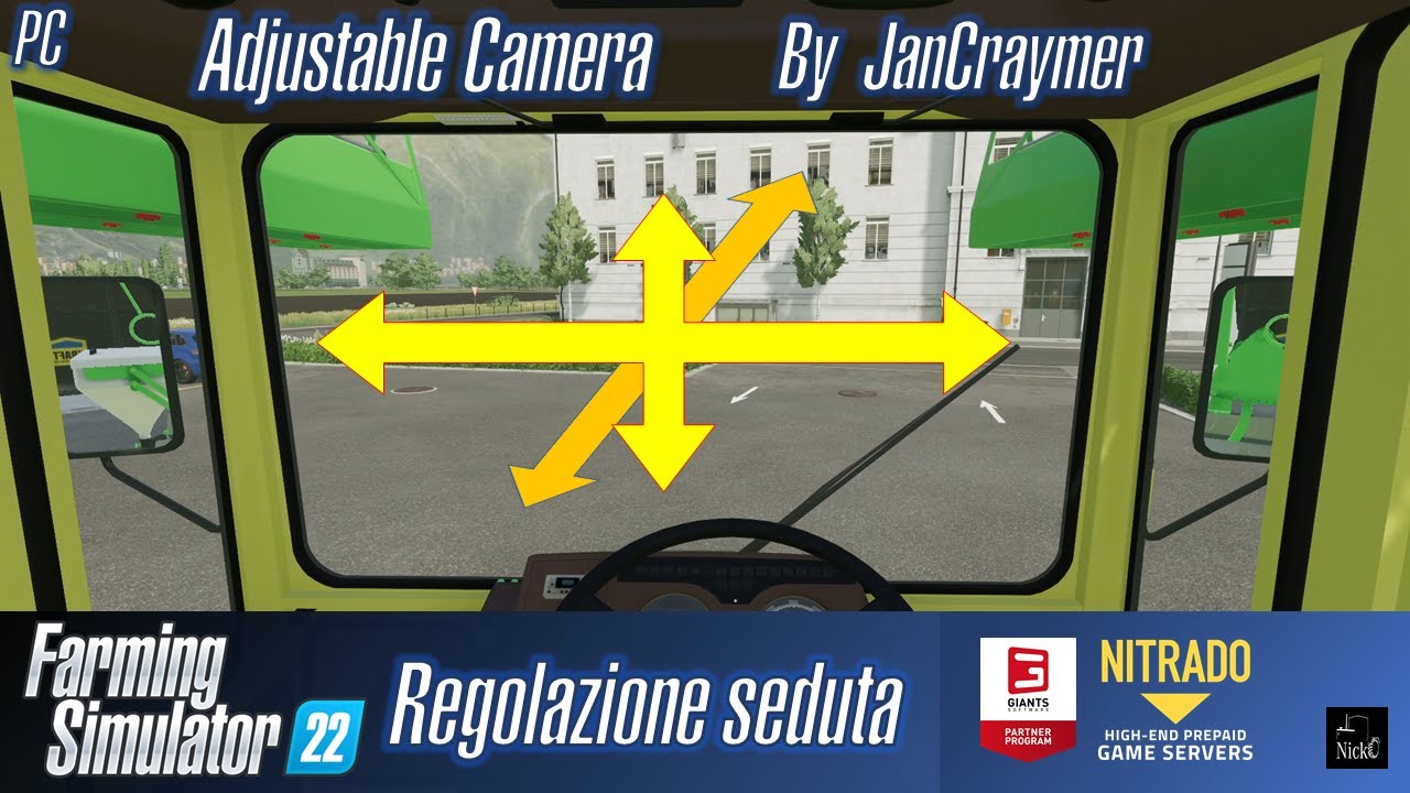 FARMING SIMULATOR 22 🧰 Adjustable Camera: regolazioni sedile/visuale in cabina by JanCraymer