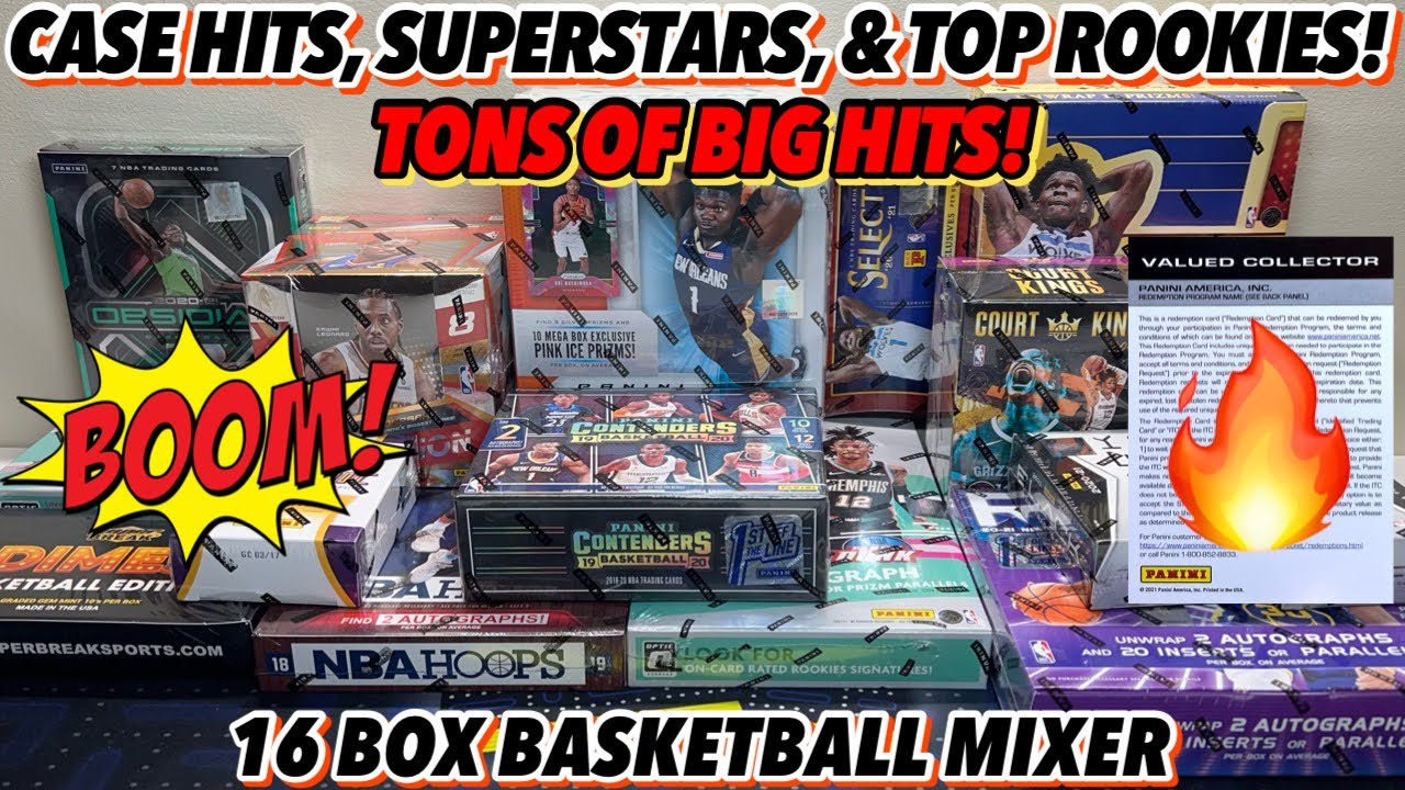TONS OF BIG HITS! CASE HITS, SUPERSTARS, & TOP ROOKIES!🤯 | 16 Box Basketball Mixer