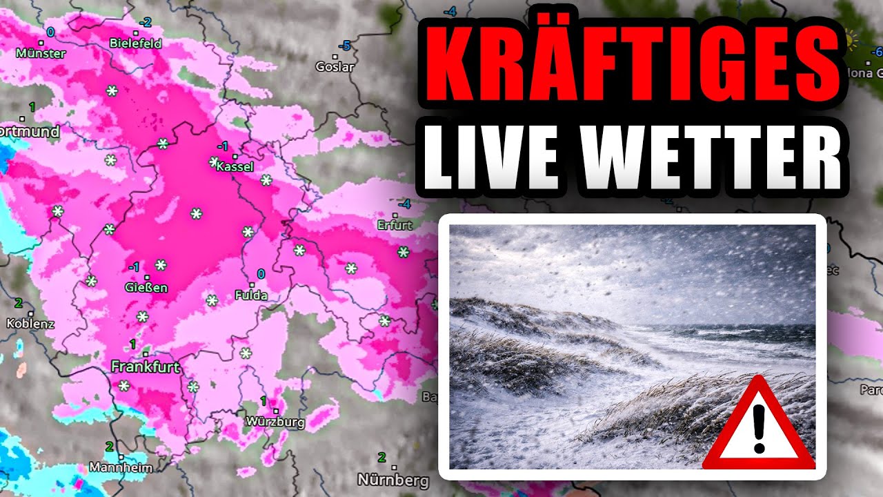 🔴LIVE - Unwetterartige Schneefälle in Deutschland! Live Berichterstattung!