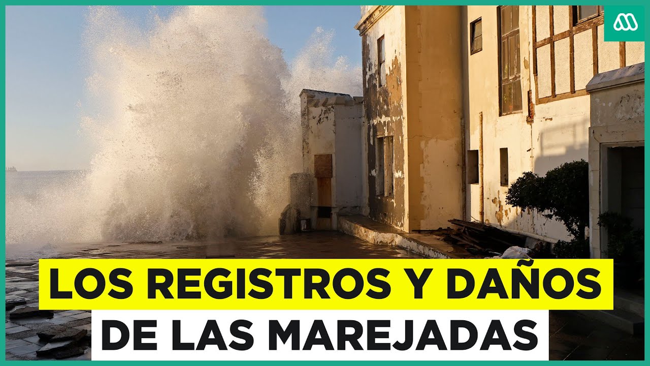 Los registros y graves da&ntilde;os de las marejadas en costas chilenas