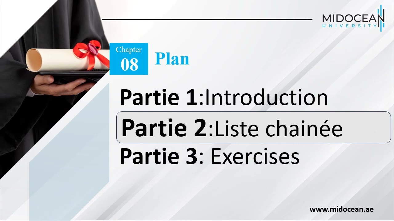 Structures de Données et Algorithmes _ le cours 8 _ Liste chainée _ Midocean University