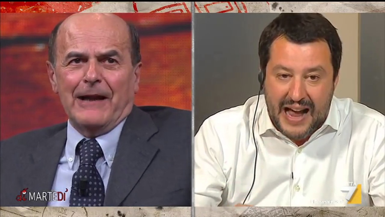 Confronto fuori scaletta tra Matteo Salvini e Pierluigi Bersani su regolarizzazione degli immigrati