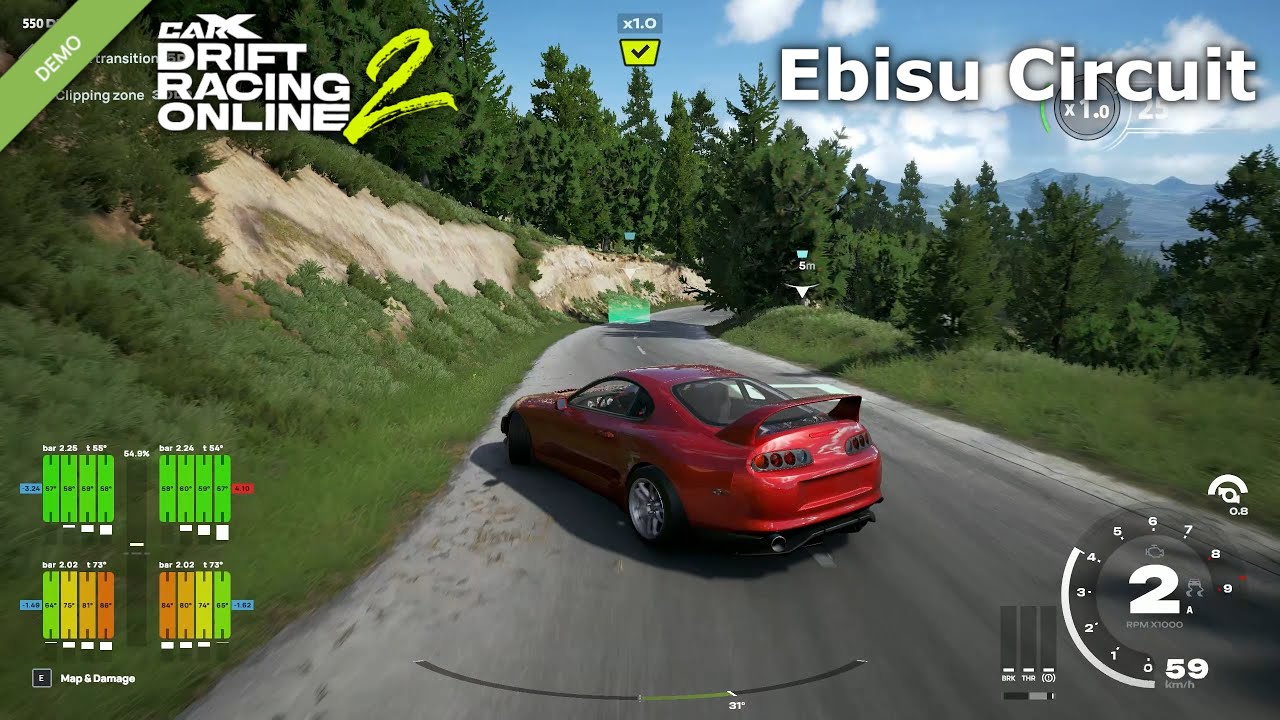 Exploring Ebisu Circuit in CarX Drift Racing Online 2 Demo
