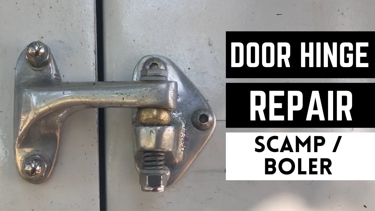 Boler and Scamp Door Hinge Repair // 13ft boler Trailer - Full Time Nomads