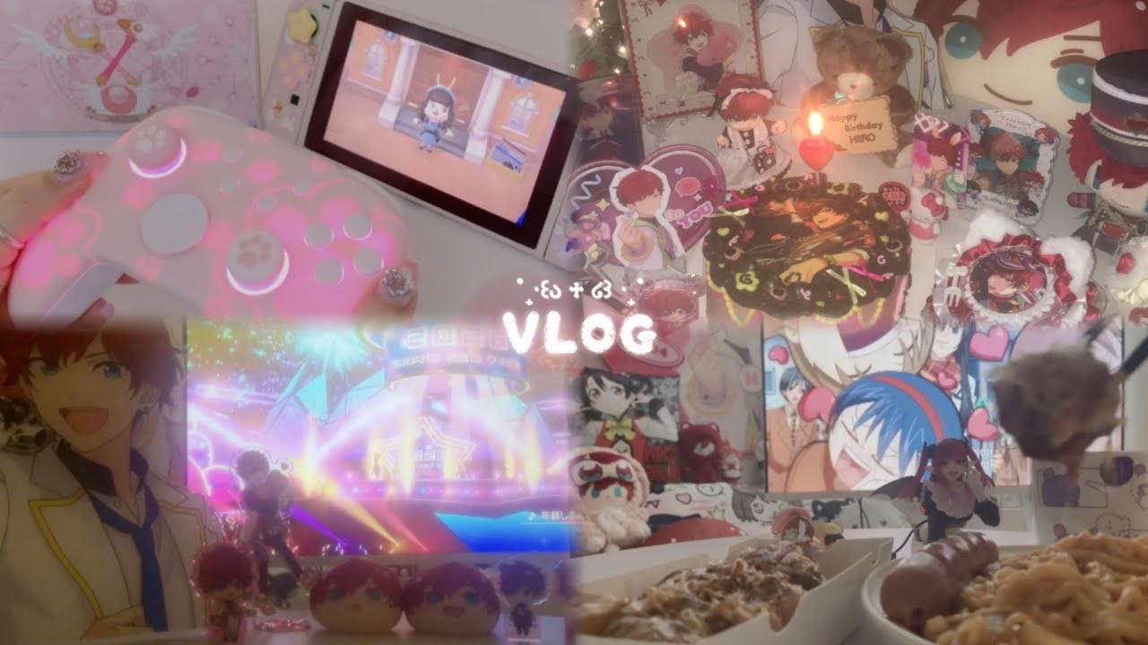 ꒰აVLOG໒꒱ 오타쿠에게 최애의 생일이란⋆˚𝜗𝜚˚⋆ 히이로 생일 축하해♡ 최애 생일상 준비 • 스위치 꾸미기 • 젤다의 전설 • 가챠깡 • 택배깡 • 굿즈깡 • 오타쿠 브이로그