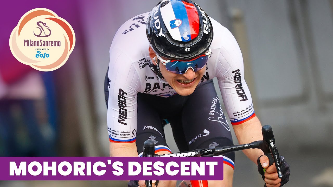 Milano-Sanremo presented by EOLO 2022 | Matej Mohoric's descent