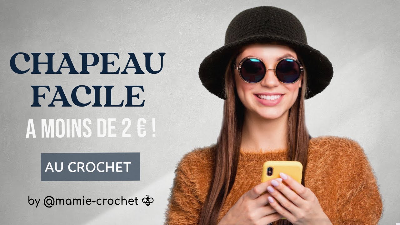 Comment faire UN CHAPEAU DEBUTANTE AU CROCHET TUTO pas a pas facile  