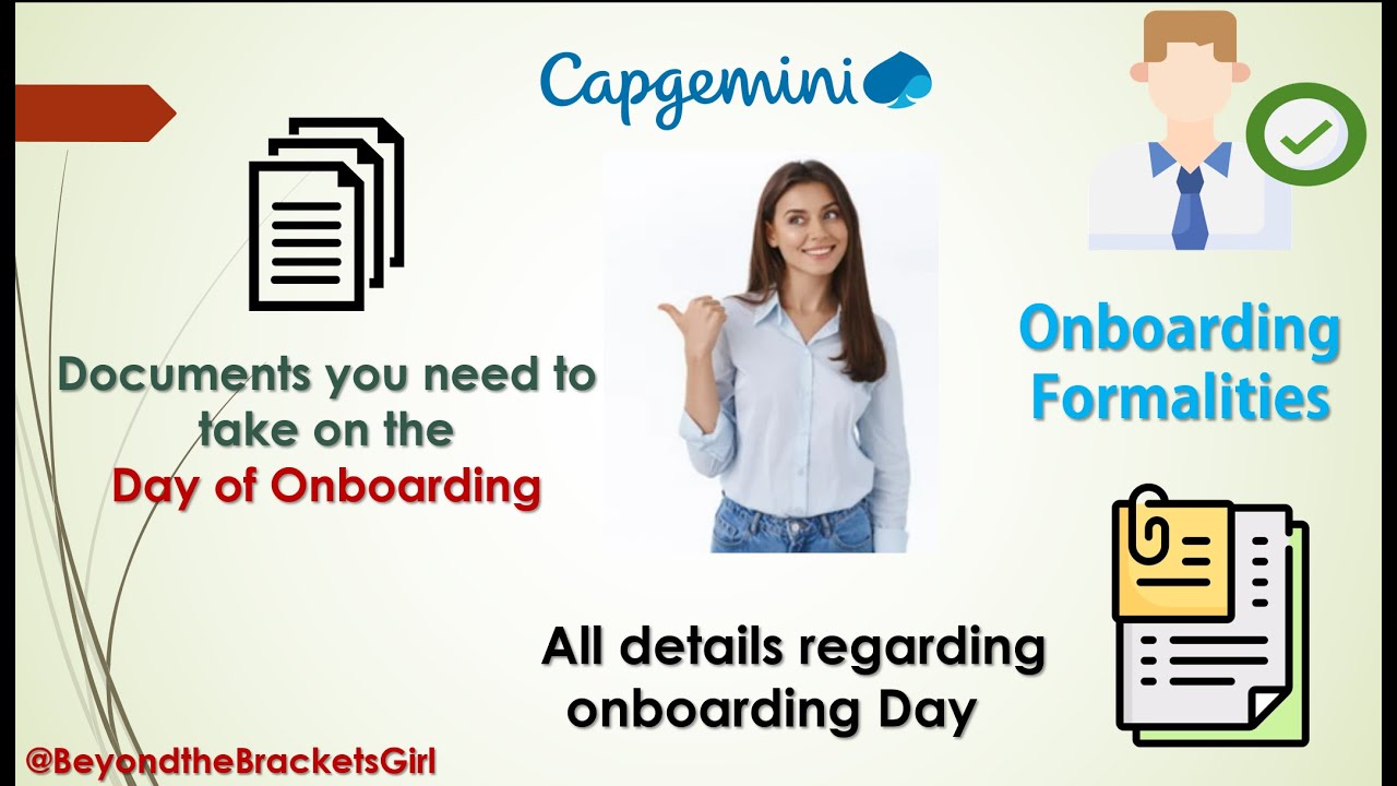 Capgemini Documents required to take on Day of onboarding || #onboardexperience