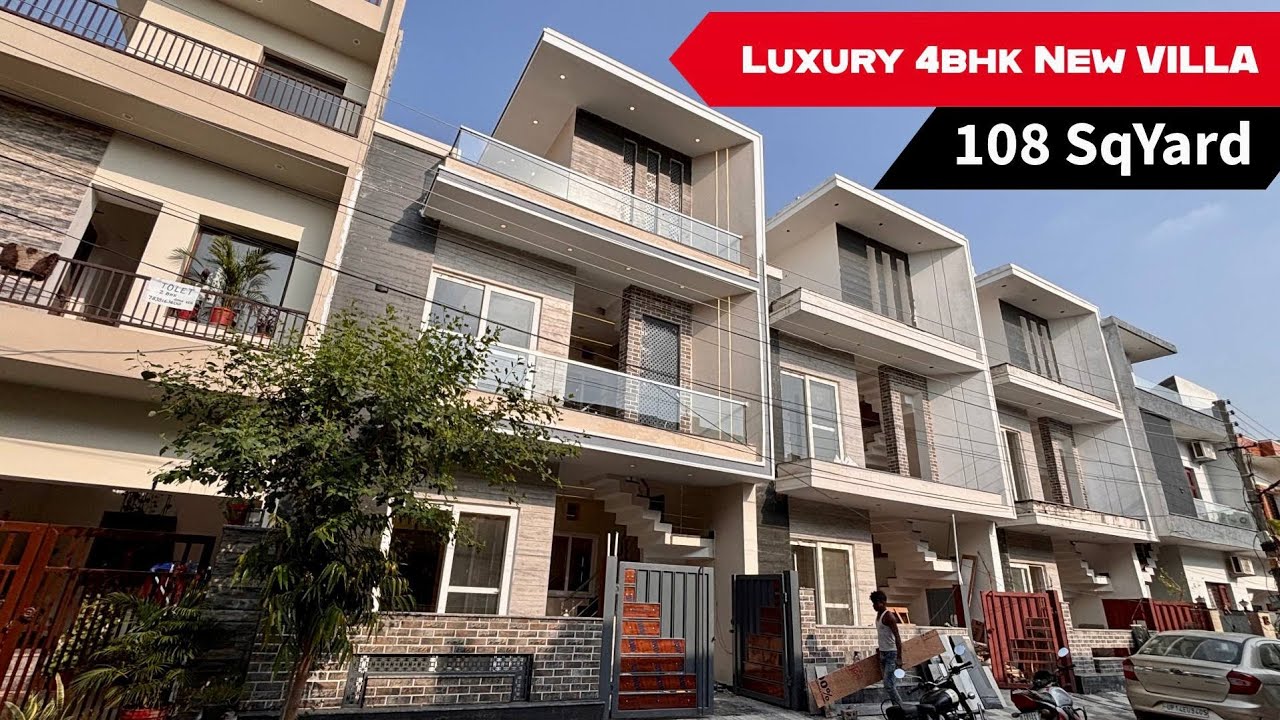 NEWLY BUILT - 108 GJ KOTHI FOR SALE || SECTOR 123 SUNNY ENCLAVE MOHALI PUNJAB || 4 BHK  AIRPORT ROAD