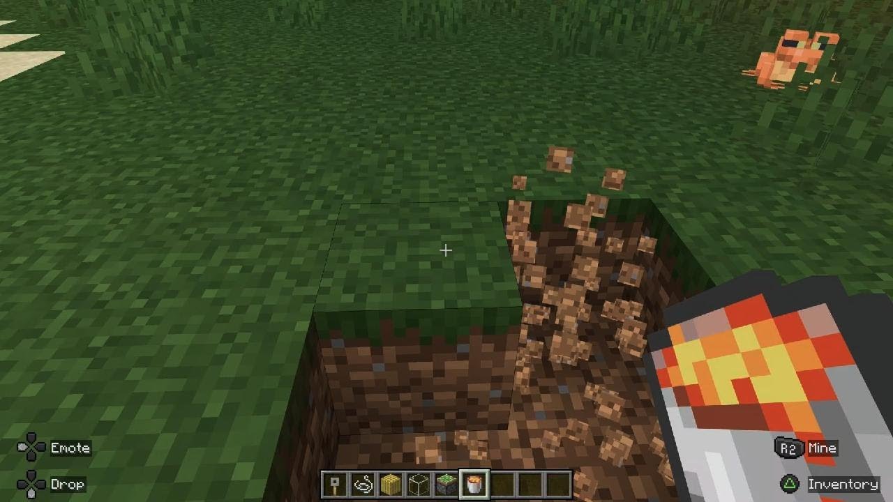 How to build a lavav brige in Minecraft