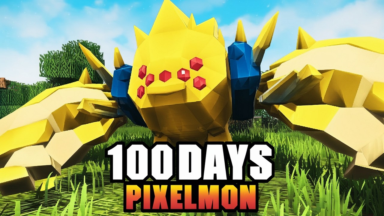 100 дней в Minecraft Pixelmon: сильнейший титан