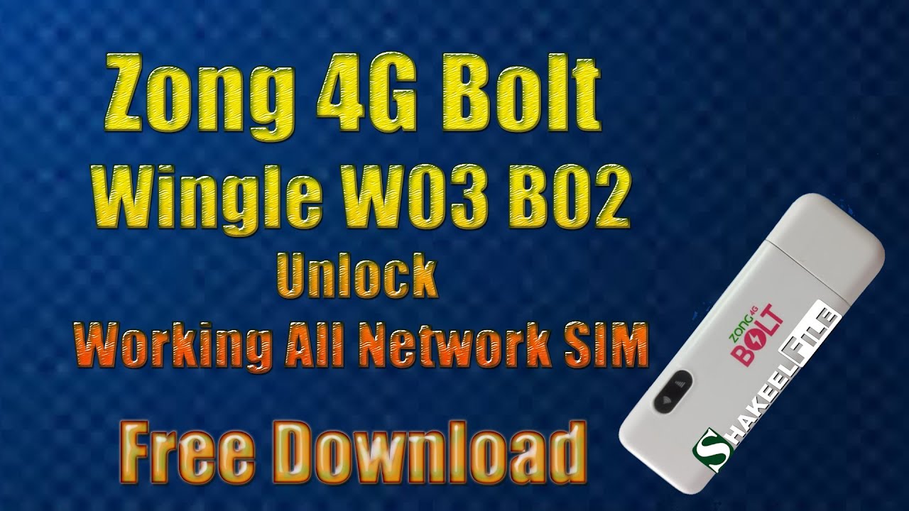 Zong Wingle W03 Unlock | ZTE Zong 4G Bolt Wingle W03 Unlock All Network SIM | zong w03 test point