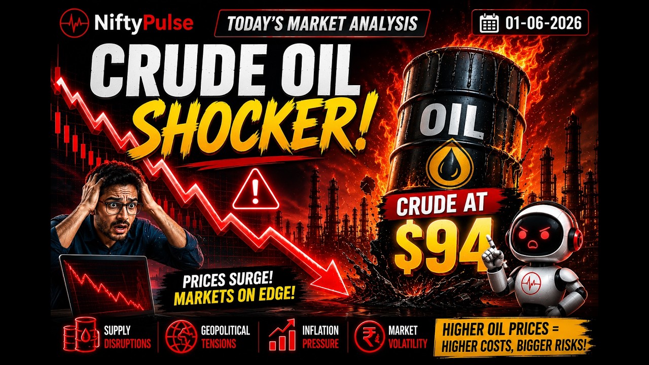 Индекс Nifty падает на фоне резкого роста цен на нефть до $95,7 | Закрытие рынка и анализ