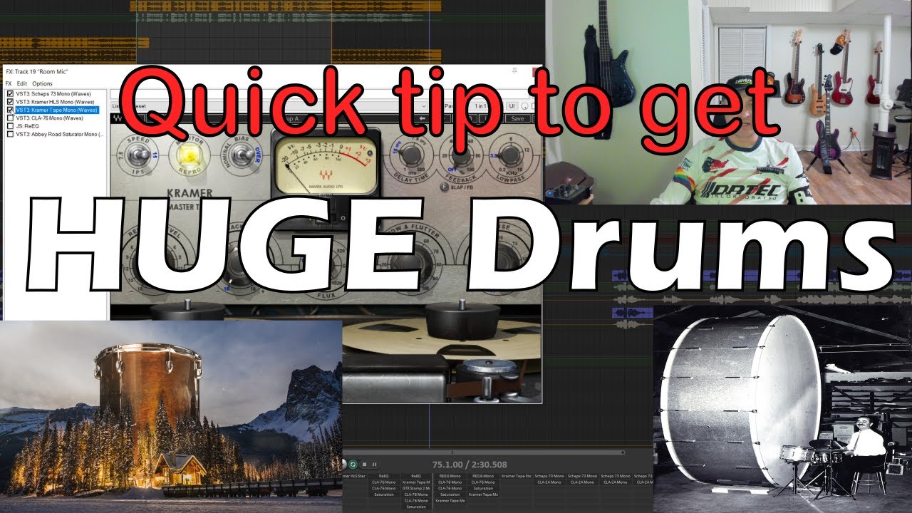 Mixing Stuff: Quick tip to get HUGE Drums in REAPER