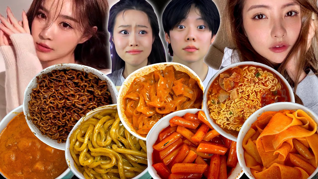 The Chinese Billionaire Playboy with His 20+ Influencer GFs | Korean Ramen Haul + Mukbang